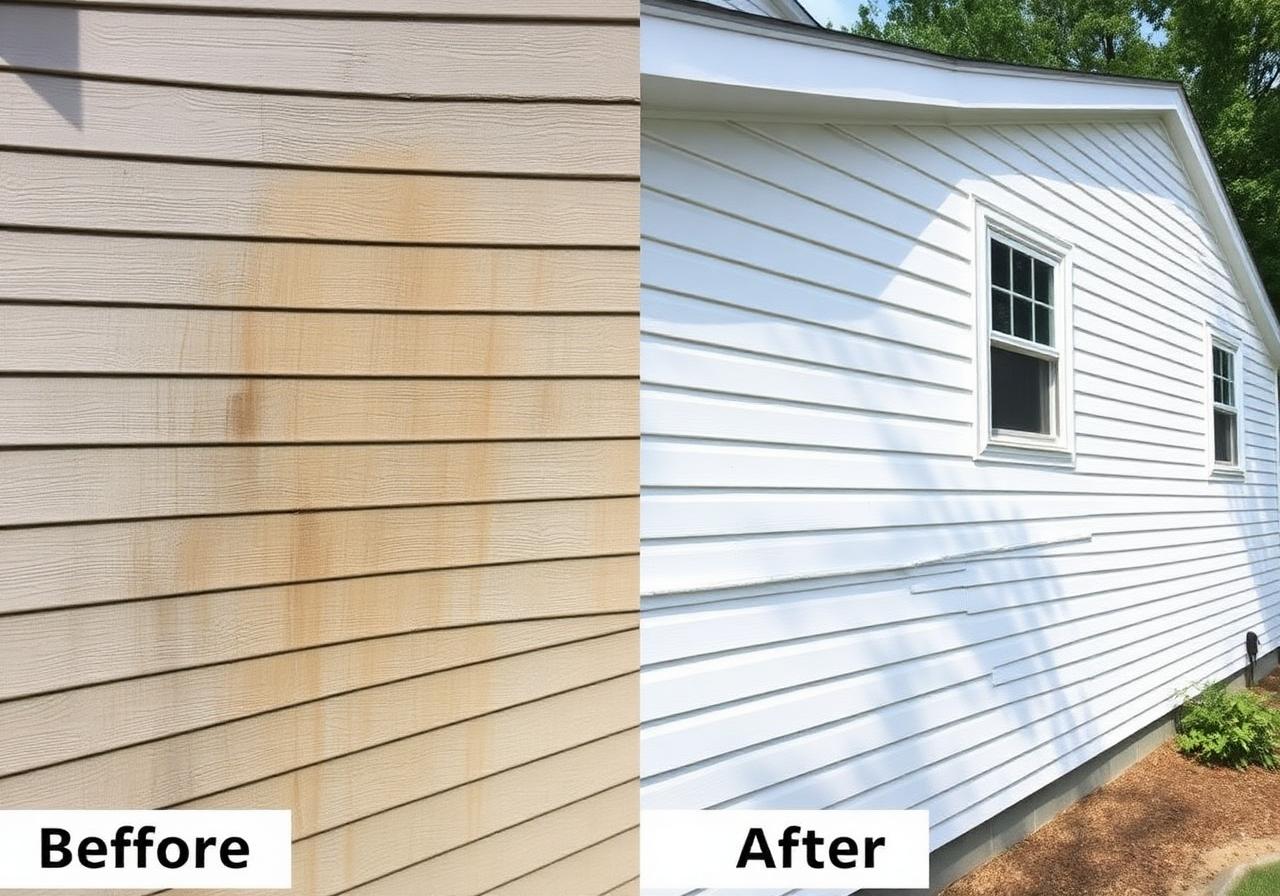 Before — House Siding Power Wash